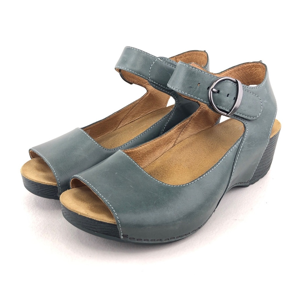 Dansko Tiana Peep Toe Wedge Sandals EUR 41 - Picture 3 of 15